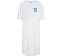 Merchcode Abito 'Good Vibes Only' blu / bianco Donna Merchcode 40