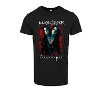 Merchcode Alice Cooper Paranormal Splatter Adulto Black Tee Musica Gonna