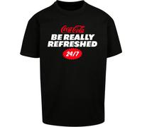 Merchcode Coca Cola Tee rinfrescata Oversize MC1054 S Nero