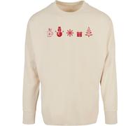 Merchcode Elementi di Natale Longsleeve MP0009041 XL Beige