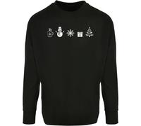 Merchcode Elementi di Natale Longsleeve MP0009041 XXL Nero