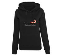 Merchcode Felpa 'Christmas Loading' rosso / nero / bianco Donna - Abbigliamento - Occasioni - Natale - Maglioni natalizi Merchcode S
