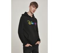 Merchcode Felpa con cappuccio Disney Rainbow Logo EMB Hoody Nero XS Nero