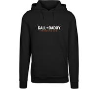 Merchcode Felpa 'Fathers Day - Call of Daddy' arancione / nero / bianco Uomo Merchcode XXXL