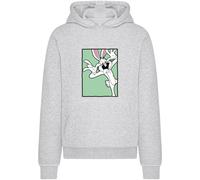 Merchcode Felpa 'Looney Tunes Bugs Bunny Funny Face' grigio sfumato / menta / nero / bianco Uomo Merchcode L