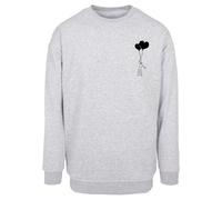 Merchcode Felpa 'Love In The Air' grigio chiaro / nero Uomo - Abbigliamento - Taglie comode - Felpe Merchcode XXL