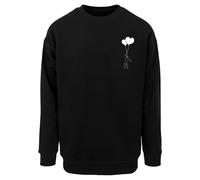 Merchcode Felpa 'Love In The Air' nero / bianco Uomo - Abbigliamento - Taglie comode - Felpe Merchcode L
