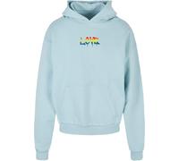 Merchcode Felpa 'Love Teddy' blu chiaro / verde / nero Uomo - Abbigliamento - Taglie comode - Felpe Merchcode XXXL