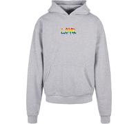Merchcode Felpa 'Love Teddy' giallo / grigio / verde / rosso Uomo - Abbigliamento - Taglie comode - Felpe Merchcode XXL