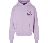 Mc Clothes Sunset Charm Oversized Hoodie Viola L Uomo
