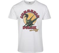 Merchcode Jurassic Park Isla Nybla Tee White XS Bianco