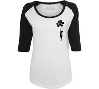 Merchcode Ladies Brandalised - Banksy´S Graffit Palloncini Raglan Té Donna