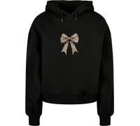 Merchcode Ladies Ladies Ribbon Oversized Hoody MP502905 S Nero