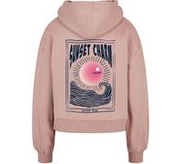 Merchcode Ladies Ladies Sunset Charm Oversized Hoody MP0008531 3XL Rosa