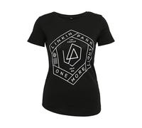 Merchcode Ladies Linkin Park OML Fit Tee T-Shirt, Blk/Olive, M Uomo