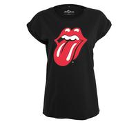 Merchcode Maglietta 'Rolling Stones Tongue' rosso / nero / bianco, Taglia M
