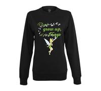 Merchcode Ladies Tinkerbell Dont Grow Up Crewneck Black XS