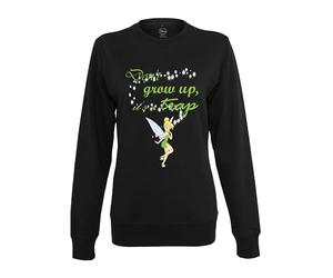 Merchcode Ladies Tinkerbell Dont Grow Up Crewneck Black XS