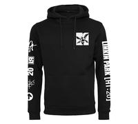 MERCHCODE Linkin Park Anniversary Logo Hoody Black M Felpa con Cappuccio, Nero, M Uomo