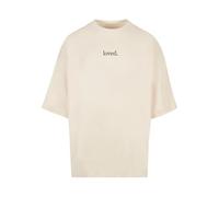 Merchcode Love Huge Tee, Oversize, Cotton 100 Percent, XL, Sabbia, XL