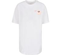 Merchcode Maglia extra large 'Halloween - Boo Ghost' rosa / cipria / nero / bianco Donna Merchcode XL rosa / cipria / nero / bianco