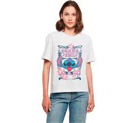 Merchcode Maglietta A Maniche Corte Lilo & Stitch Ohana Means Fami