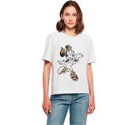 Merchcode Maglietta da donna Minnie Mouse Leo Tee MC1258 3XL Bianco