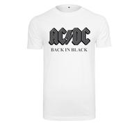 Merchcode Maglietta 'ACDC Back In Black' grigio scuro / nero / bianco Uomo Merchcode XS