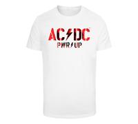 Merchcode Maglietta 'ACDC - PWRUP' rosso sangue / nero / bianco Uomo Merchcode L