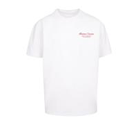 Merchcode Maglietta 'Al Dente Per Favore' rosso sangue / bianco Uomo Merchcode L rosso sangue / bianco