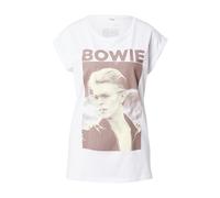 Mister Tee Camicia femminile Signore David Bowie Tee White M Bianco