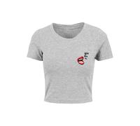 Merchcode Maglietta 'Bla Bla Bla Comic' grigio sfumato / rosso / nero / bianco Donna Merchcode XS