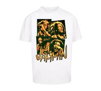 Merchcode Maglietta 'Bob Marley Jammin' giallo / nero / bianco Uomo Merchcode XL giallo / nero / bianco