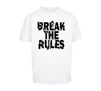 Merchcode Maglietta 'Break The Rules 2' nero / bianco Uomo Merchcode S nero / bianco