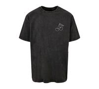 Merchcode Maglietta 'Cherry' nero / bianco Uomo - Abbigliamento - Taglie comode - Maglie e T-shirt Merchcode XL