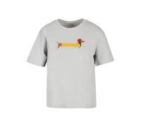 Merchcode Maglietta 'Christmas Dog' grigio / arancione / rosso Donna - Abbigliamento - Taglie comode - Maglie e top - Maglie e T-shirt Merchcode M