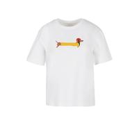 Merchcode Maglietta 'Christmas Dog' marrone / giallo / rosso / bianco Donna - Abbigliamento - Taglie comode - Maglie e top - Maglie e T-shirt Merchcode XXXL