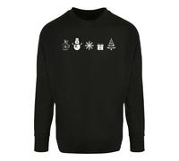 Merchcode Maglietta 'Christmas' nero / bianco Uomo - Abbigliamento - Occasioni - Natale Merchcode M