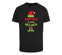 Merchcode Maglietta 'Christmas Santa´s Little Helper' giallo / verde chiaro / rosso / nero Uomo - Abbigliamento - Occasioni - Natale Merchcode XL