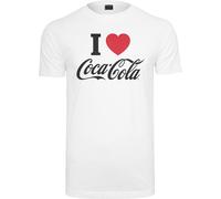 Merchcode Maglietta Coca Cola I Love Coke Tee S Bianco