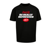 Merchcode Maglietta 'Coca Cola Refreshed' rosso / nero / bianco Uomo Merchcode M