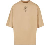 Merchcode Maglietta con rose di primavera L Beige