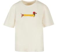 Merchcode Maglietta da donna con cane natalizio MP0009150 M Bianco