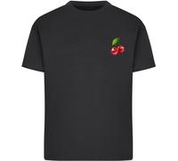 Merchcode Cherries 2 Short Sleeve T-shirt Nero S Donna