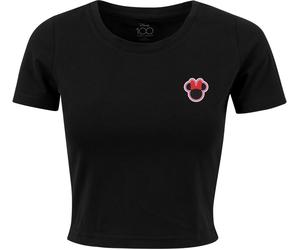 Merchcode Maglietta da donna Ladies Disney 100 Minnie Badge Tee S Nero