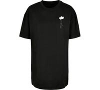 Merchcode Maglietta da donna L'amore nell'aria Oversized Boyfriend Tee MP0008451 4XL Nero