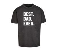 Merchcode Maglietta 'Fathers Day - Best Dad Ever' nero / bianco Uomo Merchcode XL nero / bianco