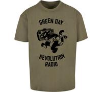 Merchcode Maglietta Green Day Revolution Radio Oversize Tee MC1149 XS Verde