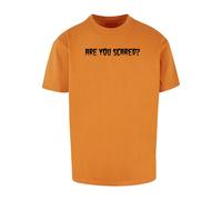 Merchcode Maglietta 'Halloween - Are You Scared' arancione scuro / nero Uomo - Abbigliamento - Taglie comode - Maglie e T-shirt Merchcode L