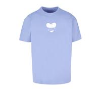 Merchcode Maglietta 'Hugs & Love - Heart Hug' blu chiaro / bianco Uomo Merchcode L